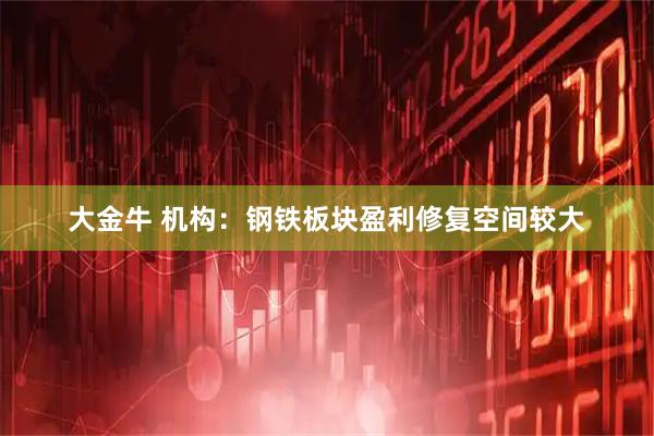 大金牛 机构：钢铁板块盈利修复空间较大
