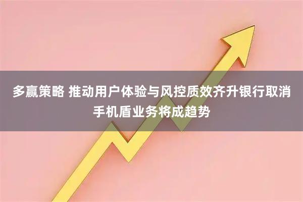 多赢策略 推动用户体验与风控质效齐升银行取消手机盾业务将成趋势