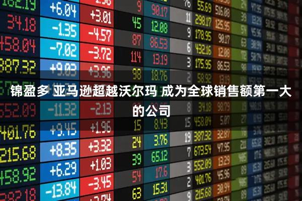 锦盈多 亚马逊超越沃尔玛 成为全球销售额第一大的公司