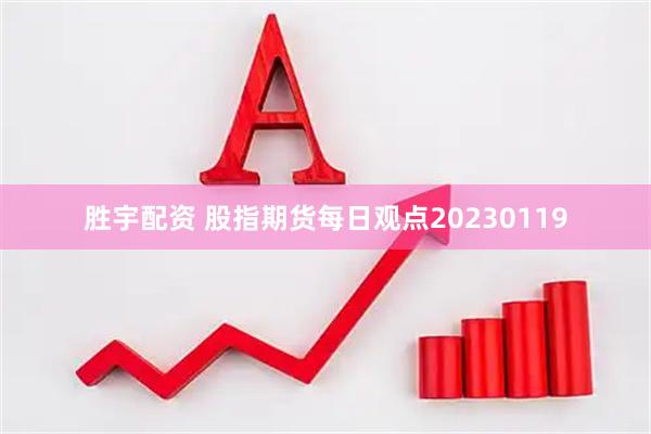 胜宇配资 股指期货每日观点20230119