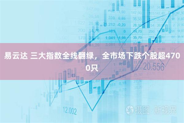 易云达 三大指数全线翻绿，全市场下跌个股超4700只