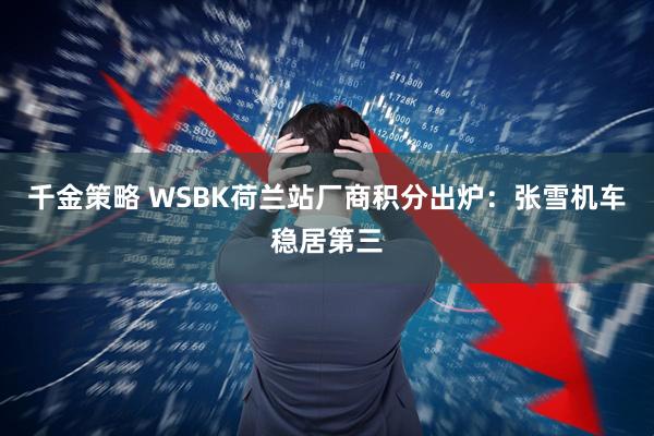 千金策略 WSBK荷兰站厂商积分出炉：张雪机车稳居第三