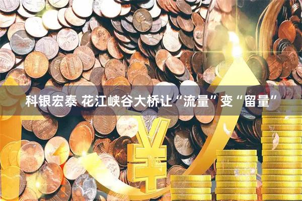 科银宏泰 花江峡谷大桥让“流量”变“留量”